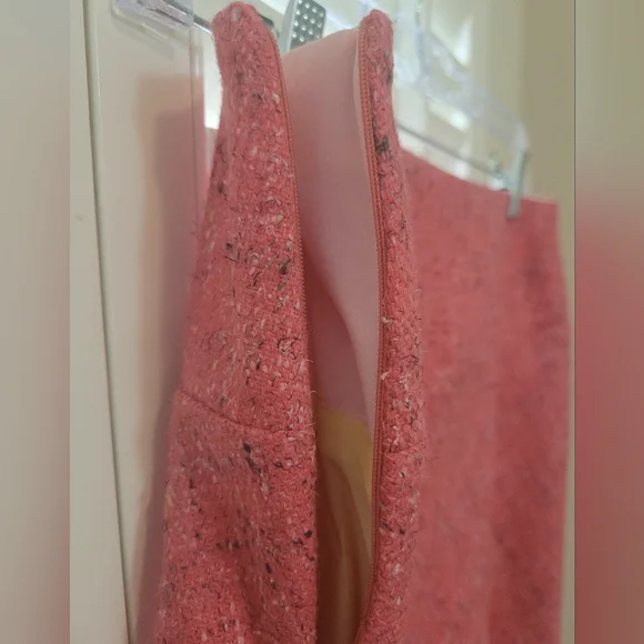 🔥 EUC Sevier Barbie Pink Tweed A-line skirt Size M 🔥 - Picture 2 of 4